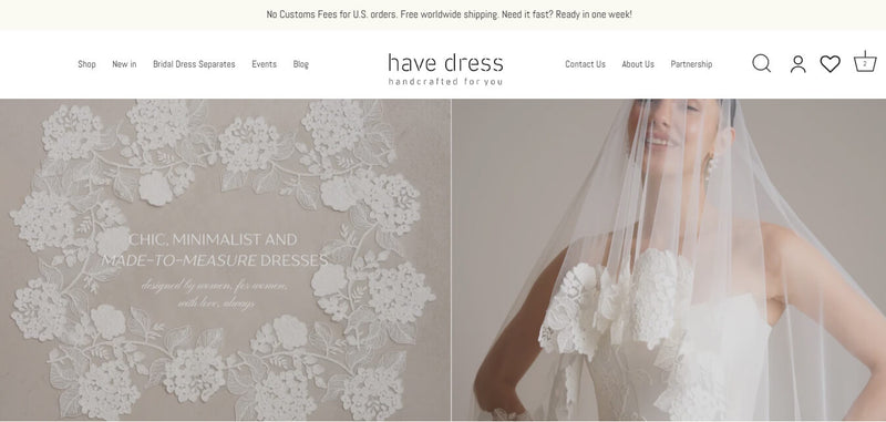 HaveDress store screenshot 1