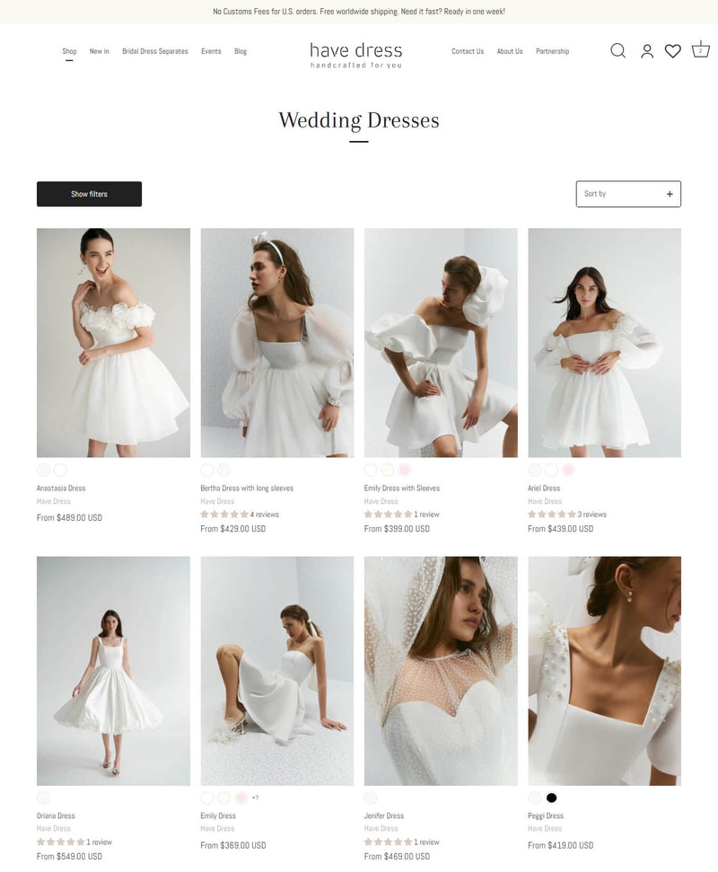 HaveDress store screenshot 7