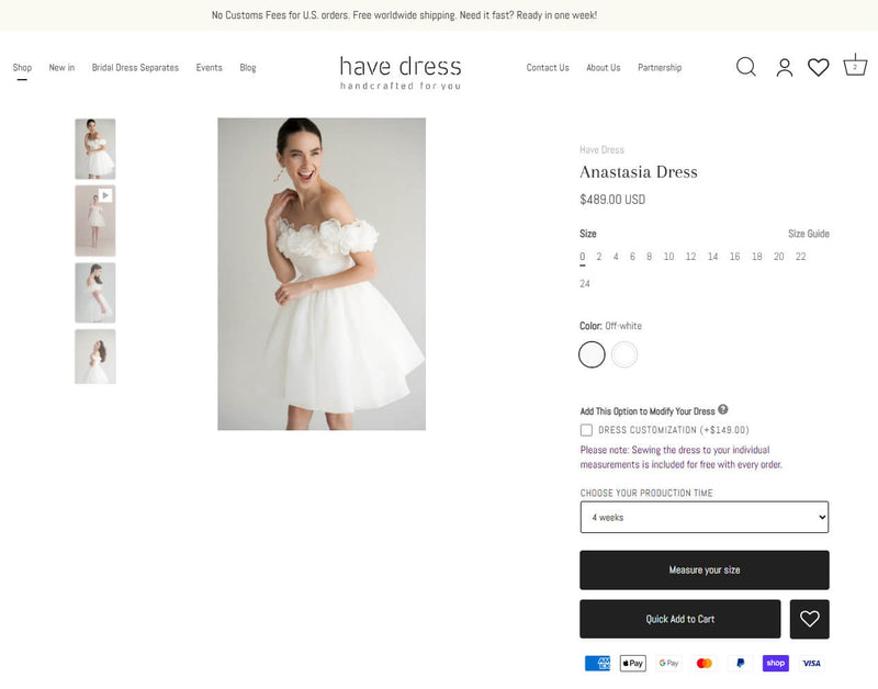 HaveDress store screenshot 8