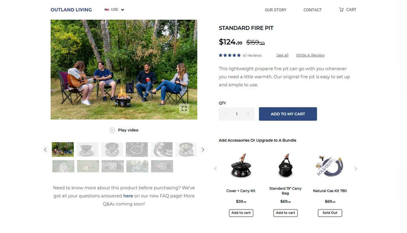 Outland Living store screenshot 6